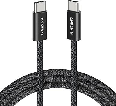 Anker Zolo USB C to USB C Cable, Braided and Dirt-Free Type C Fast Charging Cable, Slim Connector, for iPhone 17/16 Series, MacBook (240W) (Black, 6ft) on Amazon.ae - Price Tracker