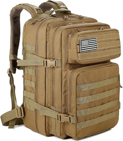 QT&QY 45L Military Tactical Backpacks Molle Army Assault Pack 3 Day Bug Out Survival Bag Hiking Treeking Rucksack on Amazon.ae - Price Tracker