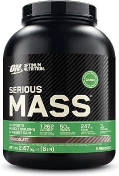 Optimum Nutrition Serious Mass 2025 Weight Gainer Powder, Chocolate Flavour, 2.66 kg, 8 Servings على أمازون - دليلك لأفضل العروض