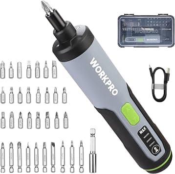 WORKPRO 3.6 V Electric Screwdriver Set, Cordless Screwdriver with 35 Bits on Amazon.ae - Price Tracker