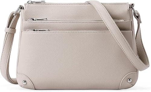 WESTBRONCO Crossbody Bags for Women, Medium Size Shoulder Handbags, Satchel Purse with Multi Zipper Pocket on Amazon.ae - Price Tracker