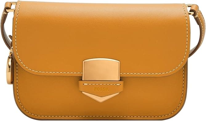 Fossil Women's Lennox Leather Large or Small Flap Crossbody Purse Handbag For Women on Amazon.ae - Price Tracker