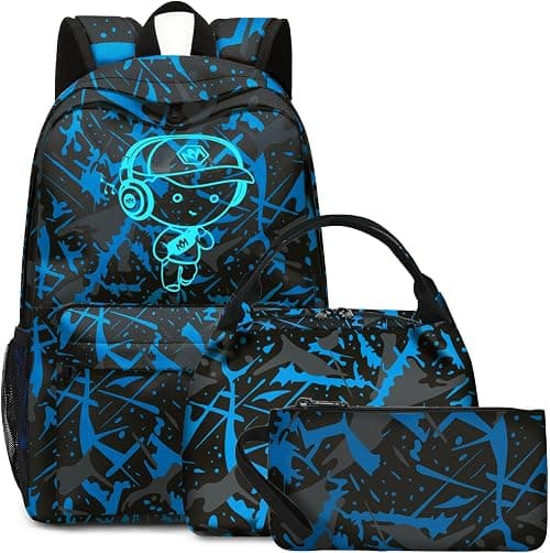 Bluboon School Backpack for Boys Teens Bookbag Travel Daypack Kids Girls Lunch Bag Pencil Case | Separate Laptop Compartment and Secure Multi-Pocket Keep Essentials Accessible for School, Work and Travel on Amazon.ae - Price Tracker