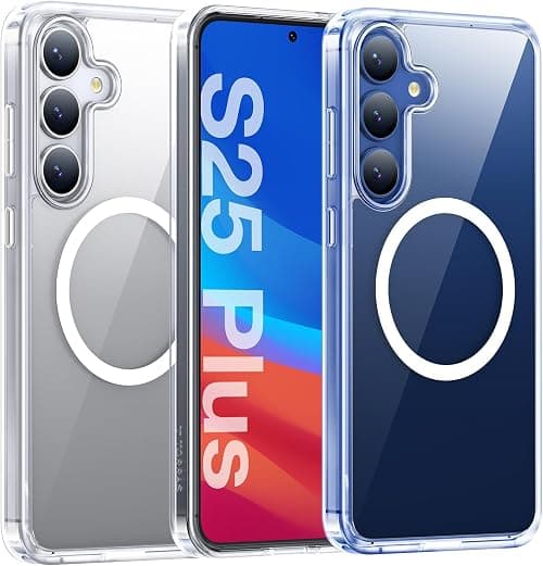 TORRAS Magnetic Shockproof Designed for Samsung Galaxy S25 Case 6.2", Compatible with Magnetic, 12FT Military Grade Drop Tested, Translucent Hard Protective Slim Case for Samsung S25 Case 2025, Clear on Amazon.ae - Price Tracker