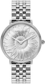 Olivia Burton Womens Sunflower Quartz Basic, Silver, One Size - Amazon.ae Price Tracker