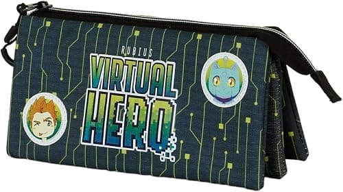 Karactermania Virtual Hero OMG-Triple HS Pencil Case Federmäppchen, 24 cm, Mehrfarbig (Multicolour) على Amazon.ae - متتبع الأسعار