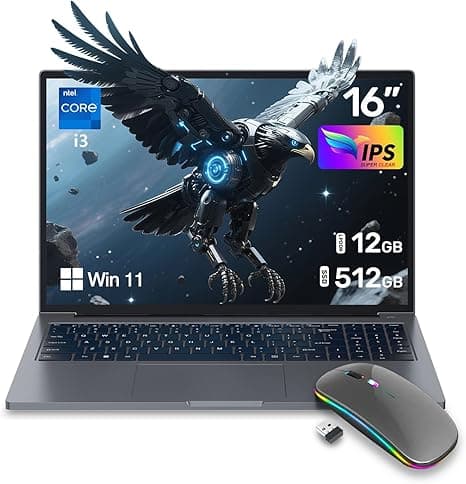 ZOLWAYTAC Gaming Laptop Cheap,Core i3 2Cores 4Threads(Up to 3.2GHz),12GB+512GB M.2 SSD,16" FHD 1920X1200 IPS,WiFi&BT,Aluminum Body,180° Open Angle,6000mAh,720P Facing Camera,Gray on Amazon.ae - Price Tracker
