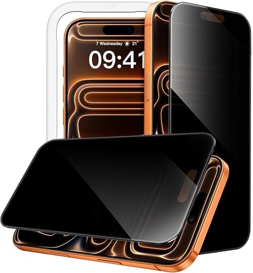 JETech 360° Privacy Screen Protector for iPhone 17 Pro Max, 2-Pack on Amazon.ae - Price Tracker