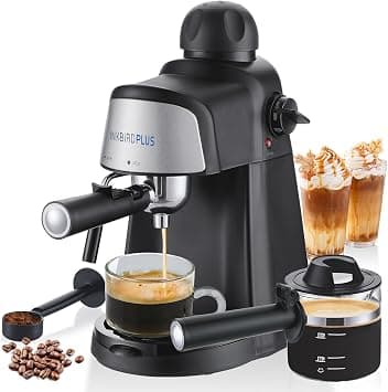 Espresso Machine Compact Coffee Machines 800W Semi-automatic Home Coffee Maker 15Bar with Milk Frother Steam Wand PID Temperature Control 2-4 Cups for Making Shots Cappuccinos Lattes and Americanos on Amazon - Best Deal Finder