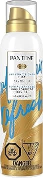 Pantene Dry Conditioner Mist Spray for Hair, 3.9oz, Blue - Instant Hydration and Frizz Control with Vitamin B5, Safe for Color Treated Hair, Pro-V Refresh on Amazon.ae - Price Tracker