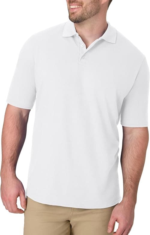 Hanes Men’s X-Temp Short Sleeve Polo Shirt, Midweight Men's Shirt on Amazon.ae - Price Tracker