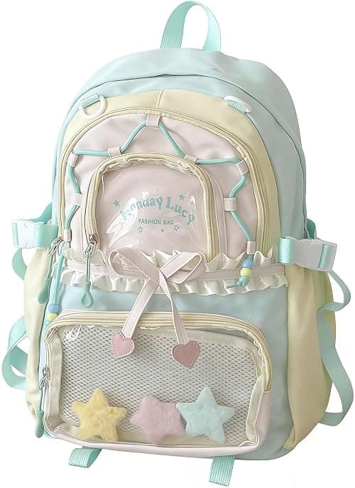TIAASTAP Kawaii School Backpack Cute School Bag - Preppy Ita Backpack Aesthetic Japanese Schoolbag for Girls Kids Boys Teenage on Amazon.ae - Price Tracker