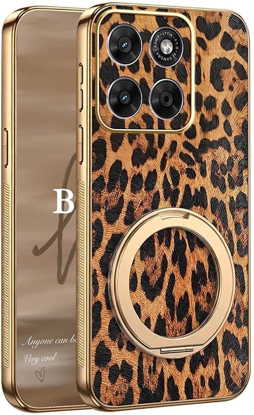 YUECXIN Case for Motorola Moto G77 5G, Grace Fashion Cheetah Leopard Print Case for Girls Woman, Ultra Thin Shockproof Soft TPU Cover with Magnetic Ring Stand.. Leopard on Amazon.ae - Price Tracker