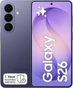 Samsung Galaxy S26 Cobalt Violet, 256GB Storage, AI Phone, 12GB RAM, Customized AP, Photo Assist, 50MP Camera, 4300mAh Battery, 1 Year Manufacturer Extended Warranty (KSA Version) - Amazon.sa Price Tracker