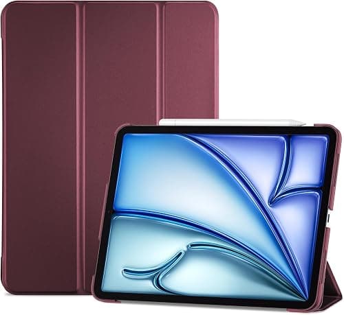 ProCase Smart Case for iPad Air 11-inch M4 (2026, 8th Gen) / M3 (2025) / M2 (2024) & 10.9 Inch iPad Air 5th (2022) & 4th (2020) – Protective Hard Back Cover with Auto Sleep/Wake - Wine on Amazon - Best Deal Finder