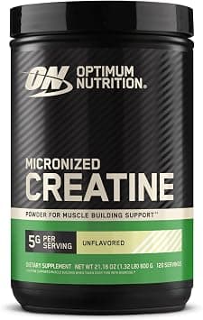 Optimum Nutrition (ON) Micronized Creatine Monohydrate Powder for Muscle Building Support - Unflavored, 600 Grams, 120 Servings on Amazon.ae - Price Tracker