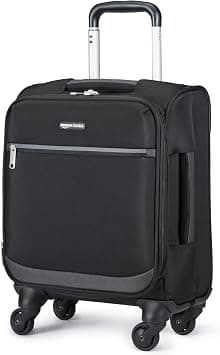Amazon Basics Softside Carry-On Spinner Luggage Suitcase - 18 Inch (45cm), Black on Amazon.sa - Price Tracker