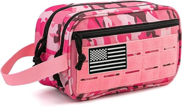 QT&QY Tactical Toiletry Bag For Women Hygiene Bag EDC Military Tool Molle Pouches Small Dopp Kit Mens Shaving Kit Travel shower Bags Pink Camo on Amazon - Best Deal Finder