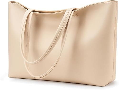 KALIDI Tote Bag Zipper Shoulder Bag Faux Leather Purses for Women Large Casual Handbag Work Dating College على Amazon.ae - متتبع الأسعار