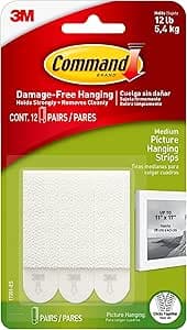 Command 17204-12ES 07248000796 CMND PIC HANG STRIP VP, 12 Pairs, White, Picture on Amazon.ae - Price Tracker