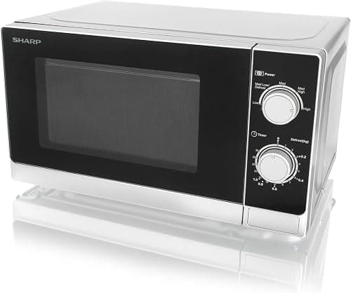 Sharp 20 Liter 800 Watts Black Finished Door Microwave Oven with Defrost Function Size (L x W x H) 45 x 25 x 35 cm R-20CT(S) Silver 1 year warranty. on Amazon - Best Deal Finder