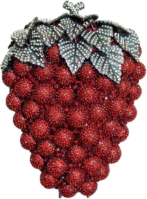 Hollow Carved Grape Rhinestone Evening Clutch Women Luxury Crystal Handbags Purses for Party and Wedding on Amazon.ae - Price Tracker