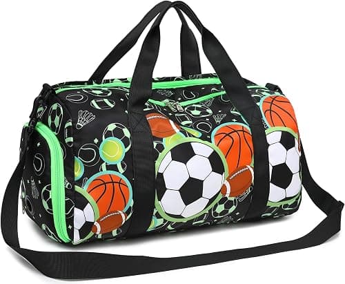 Duffle Bag for Gym Sports Women Girls Workout Travel Bag Weekender with Shoe Compartment and Wet Pocket على Amazon.ae - متتبع الأسعار