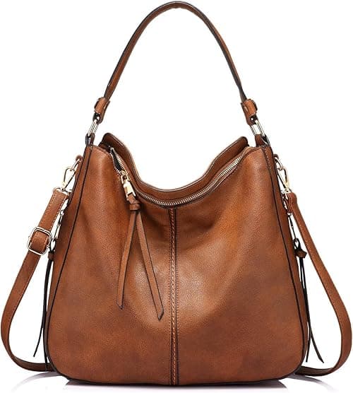 LOVEVOOK Hobo Crossbody Bags for Women Designer Leather Hobo Handbags Retro Large Size Shoulder Bag Bucket Purse on Amazon.ae - Price Tracker