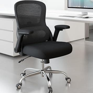 Office Chair Ergonomic Desk Chair Comfy: 400LBS Mesh Computer Chair Ergonomic Gaming Chairs with Wheels Adjustable Lumbar Support and Flip up Armrest-Swivel Executive Chairs Long Hours(Full Black) on Amazon.ae - Price Tracker