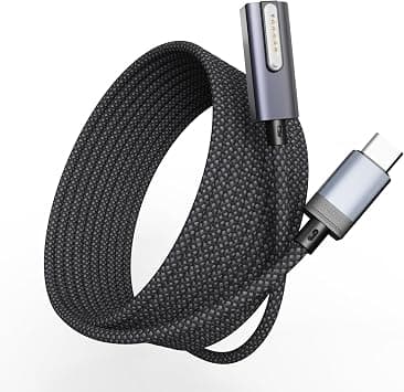 140W USB-C to Magnetic 3 Charging Cable 6.6FT/2M, 90° Fast Charger Cord Compatible with MagSafe for MacBook Air M3 13" 15", Pro 14" 16" (2024/2023/2022/2021 M3 M2 M1 Series) Durable PD Power Cable على Amazon.ae - متتبع الأسعار