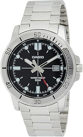 Casio watch men analog brown dial stainless steel on Amazon.sa - Price Tracker