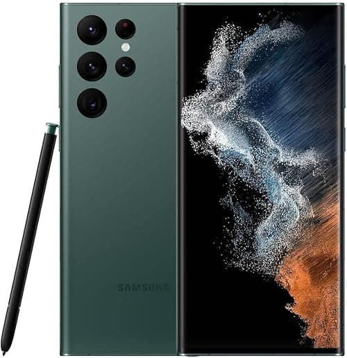 SAMSUNG Galaxy S22 Ultra Cell Phone, Factory Unlocked Android Smartphone, 256GB, 8K Camera & Video, Brightest Display Screen, S Pen, Long Battery Life, Fast 4nm Processor, US Version, 2022, Green on Amazon - Best Deal Finder