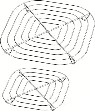 kucall 2-Pack Crisper Rack for Ninja Crispi FN101 AS101 Air Fryer | 2-Pack small & large racks. SUS304 steel, no coating, dishwasher safe. For Ninja Crispi FN101 & AS101 2.5QT/4QT/6QT on Amazon.ae - Price Tracker