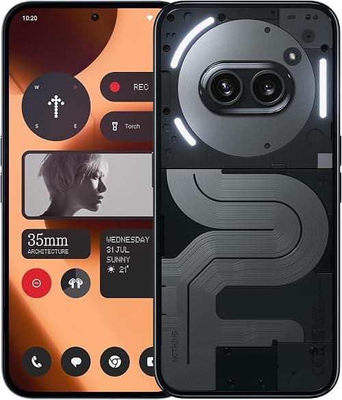 Nothing Phone (2a) Plus Smartphone, MTK 7350 Pro 50 MP Triple Camera, 6.7" 120 Hz AMOLED Display, 5000mAh 50W Fast Charge NFC 12 GB+256 GB Black on Amazon - Best Deal Finder