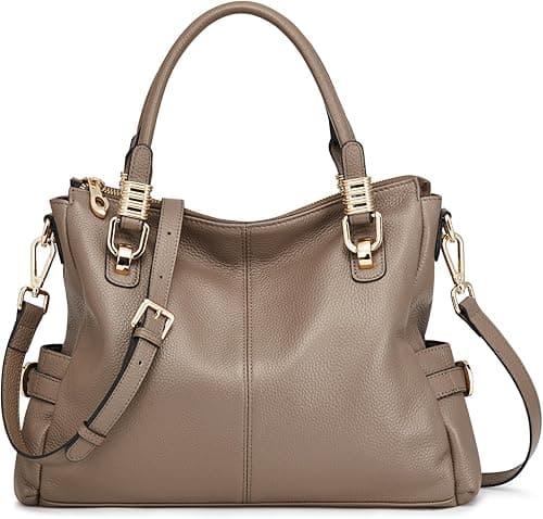 Kattee Women Genuine Leather Purses and Handbags Satchel Tote Shoulder Bag on Amazon.ae - Price Tracker