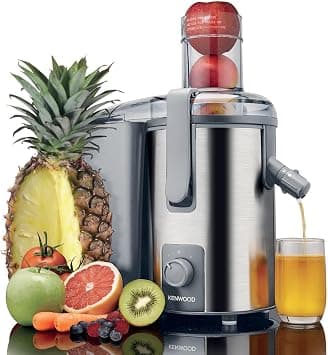 KENWOOD Juicer 700W Stainless Steel Juice Extractor with 75mm Wide Feed Tube, 2 Speed, Transparent Juice Jug, Pulp Container, Anti Drip for Home, Office, Restaurant &Cafeteria JEM51.000GS Grey/Silver on Amazon.ae - Price Tracker