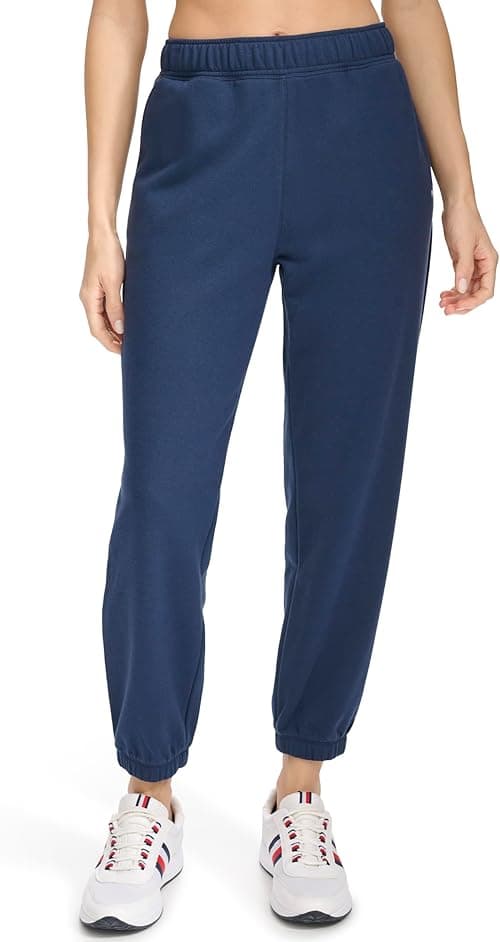 Tommy Hilfiger womens Embroidered Logo Relaxed Fit Jogger Fleece Jogger Pants on Amazon.ae - Price Tracker
