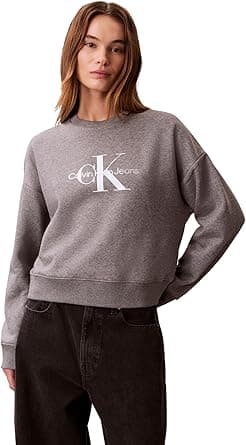 Calvin Klein Women's Monogram Logo Crewneck on Amazon.ae - Price Tracker