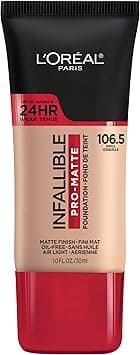 L'Oreal Paris Cosmetics Makeup Infallible Pro-Matte Liquid Longwear Foundation, Shell, 1 fl oz. on Amazon.ae - Price Tracker