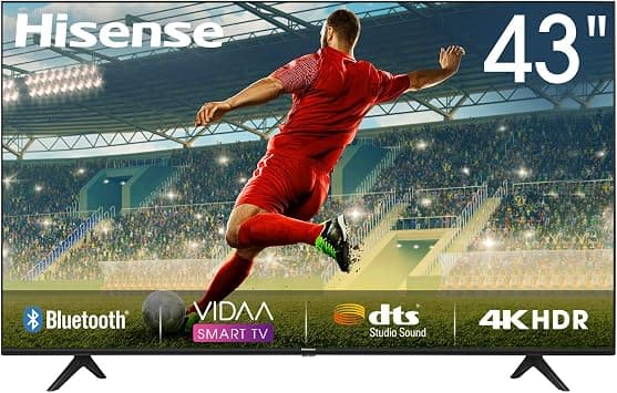 Hisense 43 Inch Smart TV Netflix, Youtube, Wi-Fi, Prime Video Dolby Audio Bluetooth Remote Control Color Black Model - 43S4. على Amazon.ae - متتبع الأسعار