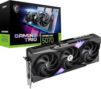 MSI GeForce RTX 5070 12G Gaming Trio OC على Amazon.ae - متتبع الأسعار