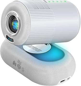 Promate 250 ANSI Lumens Portable Projector, Android 13, Wi-Fi, Bluetooth 5.4, Auto Keystone Correction, Auto Focus, RGB Modes, 32-200 Inch Screen, HDMI Input, USB & HDD Playback, Mini Size Beamer-250R على Amazon.ae - متتبع الأسعار