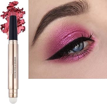 Rose Red Eyeshadow Stick 2 in 1 Eye Makeup Cream Glitter Shimmer Smooth Matte Palette Single Primer Eyeshadow Pencil, Hypoallergenic Waterproof Long Lasting Eye Shadow Stick on Amazon.ae - Price Tracker