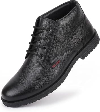 Red Chief Men's Outdoor Boots – Rugged Leather Lace-Up with Padded Collar & Anti-Slip Sole | Durable, Comfortable & Stylish | Ideal for Trekking, Work & Daily Wear | RC3768 on Amazon.ae - Price Tracker
