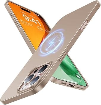TORRAS Magnetic Slim Fit for iPhone 16 Pro Case 6.3 inch, Ultra-Thin 16 Pro Case Compatible with MagSafe, Lightweight Matte Anti-Scratch Hard PC Cover Phone Case for iPhone 16 Pro, Desert Titanium on Amazon.ae - Price Tracker