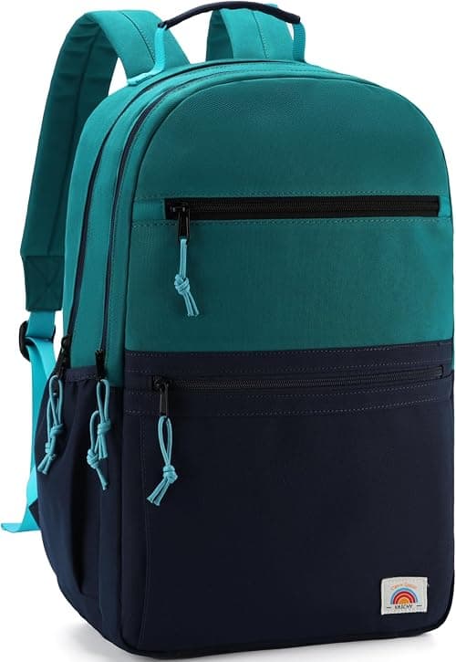 School Bag for Teen,Vaschy Lightweight Water Resistant Kids Toddller Backpack Boys Girls Plain Color-block Kids Bookbag Daypack with Two Sizes on Amazon.ae - Price Tracker