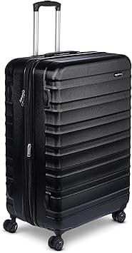 Amazon Basics Hardside Spinner Luggage- 30 inch (76.2cm), Material: ABS, Black on Amazon.ae - Price Tracker