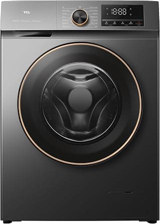 TCL 8Kg Front Load Washing Machine, 1200 RPM, Direct Drive Inverter Motor, 15 Programs, Drum Clean, Delay Start, Child Safety Lock, Honeycomb Drum, 1 Year Warranty, Grey - P208FLG on Amazon.ae - Price Tracker