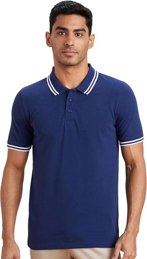 Amazon Brand - Symbol Men's Solid Regular Fit Polo (CT-Single) on Amazon.ae - Price Tracker
