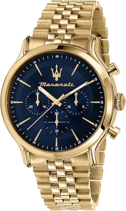 Maserati Epoca Men's Watch Limited Edition, Chronograph, Quartz Watch - R8873618031, Gold, Chronograph,Quartz Watch on Amazon.ae - Price Tracker